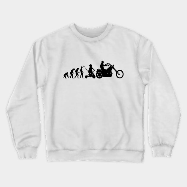 Motorcycle Evolution Crewneck Sweatshirt by hottehue